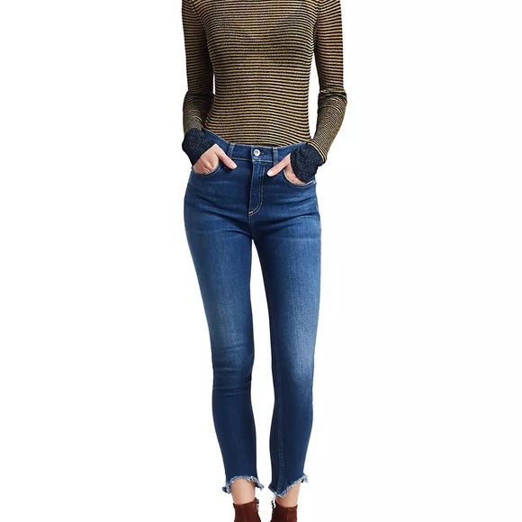 Rag & bone Raina Lurex Striped Crewneck Sheer Sweater Size Small - Picture 10 of 10